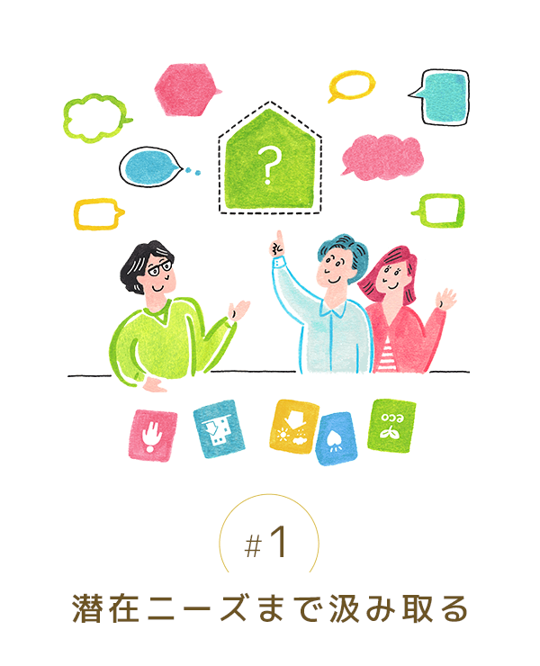 潜在ニーズまで汲み取る